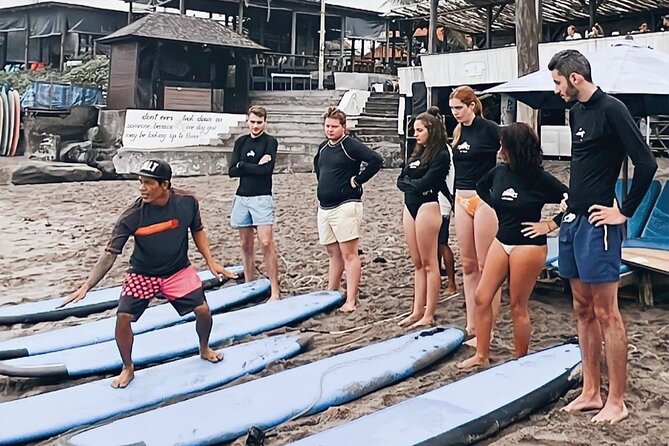 2 Hour Private Beginner Surf Lesson Canggu - Moving from the sand into the water