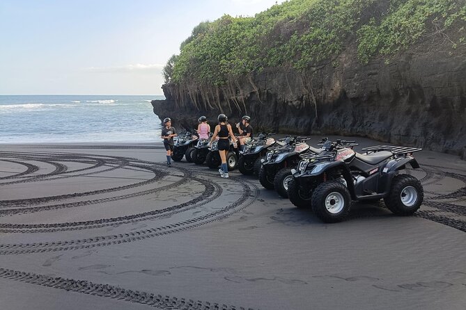 Bali ATV Ride In the beach sunset atv tour - Crossing Tegal Mengkeb village and local Bali