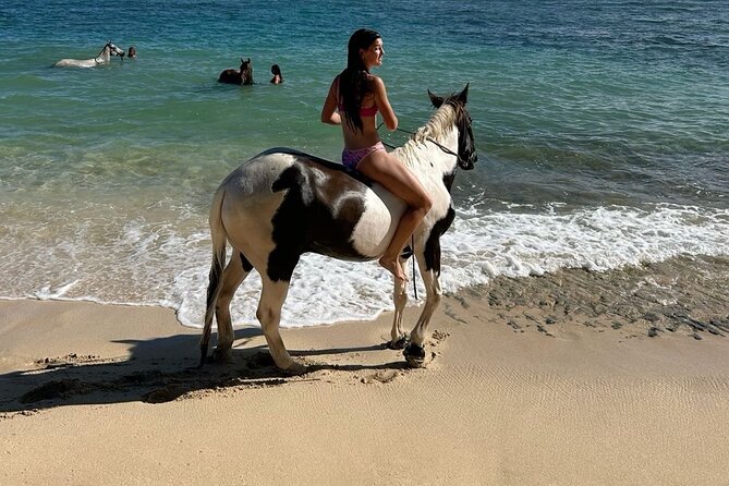 Bali Beach Horse Riding combo with waterfall All Inclusive - Kanto Lampo Waterfall near Ubud