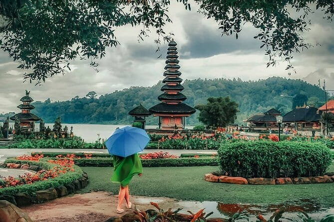 Bali: Bedugul Temple, Banyumala Waterfall, UNESCO Rice Terrace - Jatiluwih rice terraces with Mount Batukaru views