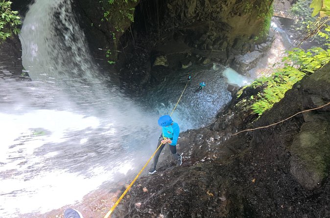 Bali Canyoning Trip – Explore Hidden Waterfalls & Gorges - A hot-spring pause halfway through the canyon