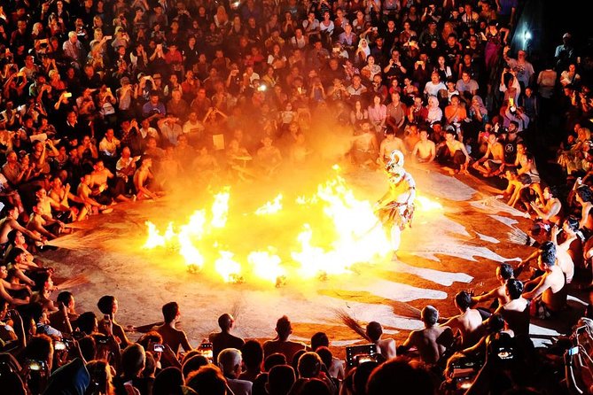 Bali Half Day Tour - Uluwatu Temple Sunset, Kecak Fire Dance, Jimbaran Dinner - The Kecak fire dance after sunset