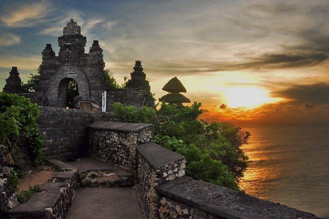 Bali's Spiritual Pillars - Uluwatu Temple Tour - Entering Uluwatu Temple above the Indian Ocean