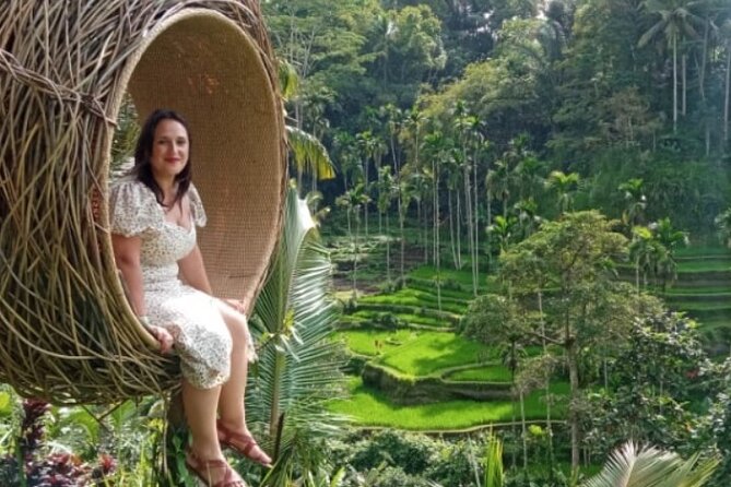 Bali Swing Hot Spring And Waterfall Private Guided Tour - The Happy Swing near the terraces