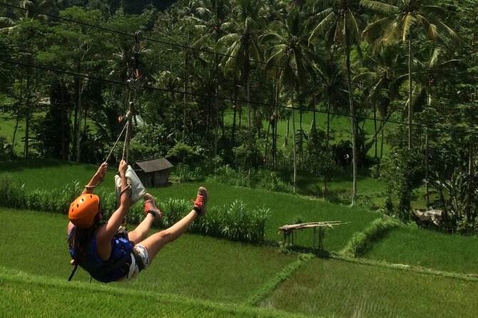 BMW Bali Rafting + Flying Fox at Telaga Waja River (LESS STAIRS) - Two hours among rapids, rice fields, and waterfalls