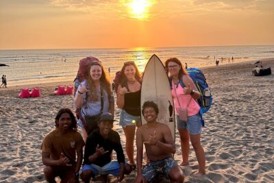 Surfing lesson with ISA certified instructor