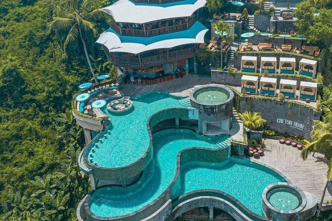 CRETYA Ubud infinity Pool + Hidden Water fall + Water Temple Tour - Lunch at Oka Agro Wisata