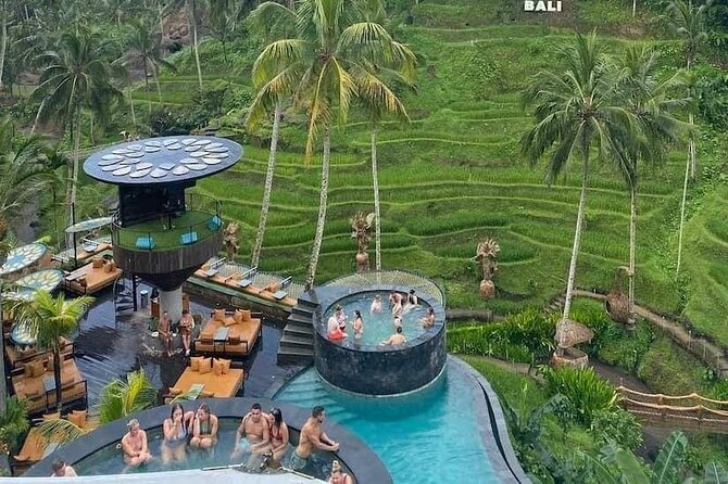 CRETYA Ubud infinity Pool + Hidden Water fall + Water Temple Tour - Walking to Manuaba Waterfall