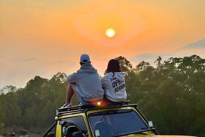 Mount Batur Sunrise Jeep With Transfer - Riding the private Jeep toward Mount Batur