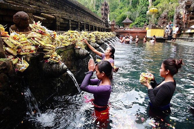 Private Tour Ubud: Swing at Rice Field with Temple and Waterfall - Tirta Empul Temple and the sacred spring ritual