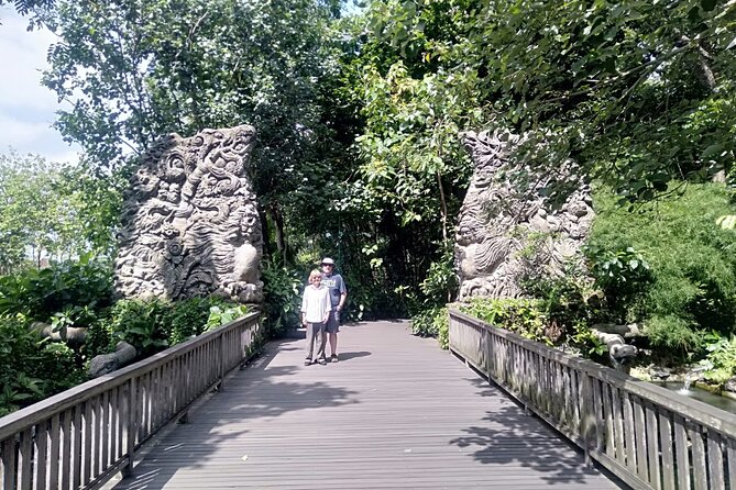 Rafting Swing Monkey Forest And Waterfall Tour All Inclusive - Walking through the Sacred Monkey Forest
