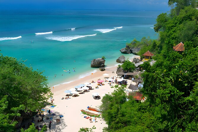 Tanah Lot and Uluwatu Temple Tour - Bali Full Day Sightseeing Tours - Padang Padang Beach gives the day a change of pace