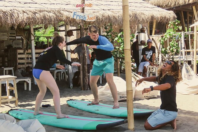 The funniest private 2 hour surf lesson, Canggu - Sun protection and what the two hours feel like