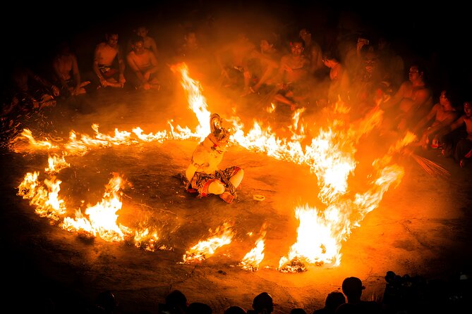 Uluwatu Sunset Trip with Kecak Dance Show and Jimbaran Dinner - The Kecak and fire dance after sunset