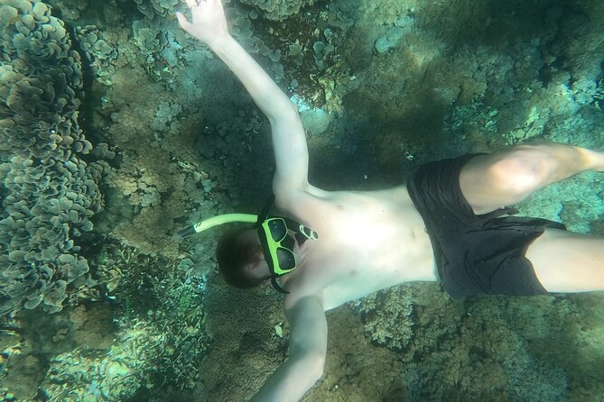 West Nusa Penida With Snorkeling Private Guided Tour - Lunch and a young coconut between the water and cliffs